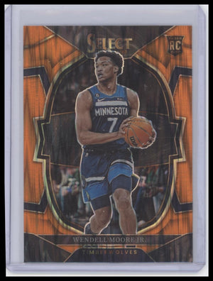 2022-23 Panini Select #73 Wendell Moore Jr. Orange Flash Prizms