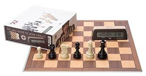 Chess Starter Box: Brown w/Clock