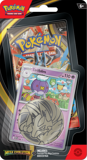 Pokemon ME01 Mega Evolution Drifblim - Checklane Blister Limit 4