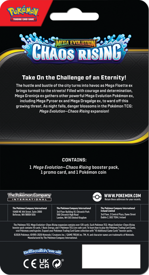 Pokemon ME04 Chaos Rising Checklane Blister Limit 8