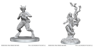 DND Unpainted Minis WV28 Satyr & Dryad