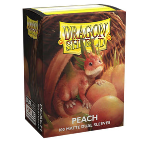 Dragon Shield: Dual Matte Peach 'PllP' 100ct Sleeves