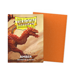 Dragon Shield Sleeves Matte Amber 100CT