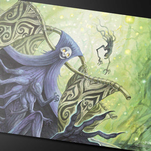 UP Playmat MTG Duskmourn Mythic Cycle Green
