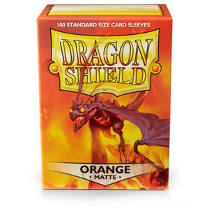 Dragon Shield:  Matte Orange 100ct Sleeves