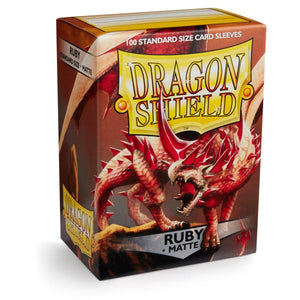 Dragon Shield Standard Ruby Matte Sleeves 100ct