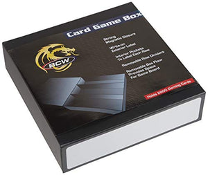 Gaming Card Box 3 Row Black w/White