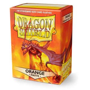 Dragon Shield:  Matte Orange 100ct Sleeves