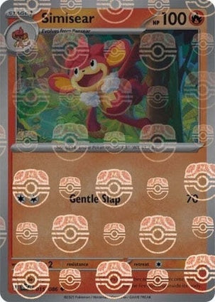 Simisear (Master Ball Pattern) (15) Uncommon Holofoil