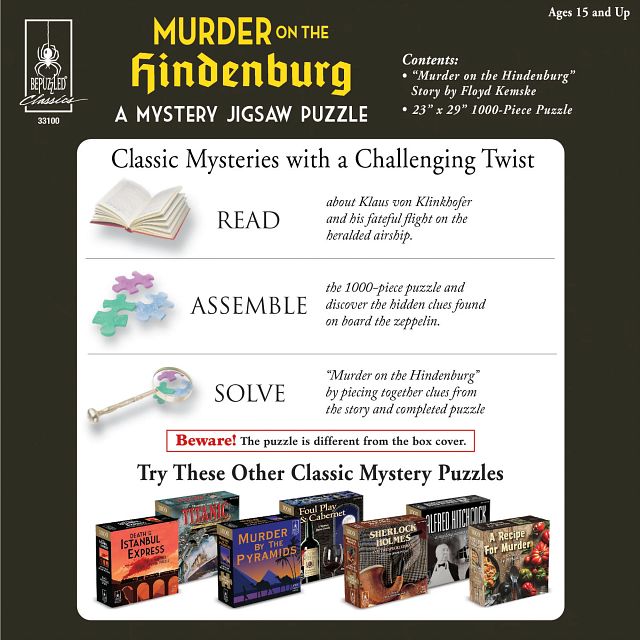 Murder Mystery Puzzle-Murder On The Hindenburg -1000pc