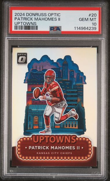 PSA 10 Patrick Mahomes II Uptowns #20 (cabinet)