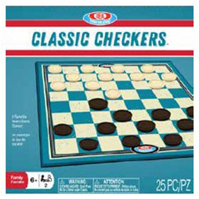 Wood Chess - Classic Checkers Set