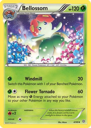 Bellossom (4)/98 Uncommon Reverse Holofoil