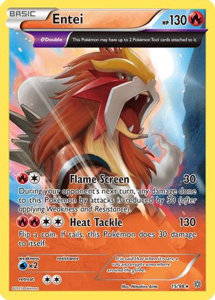 Entei (15) (15)/98 Holo Rare Holofoil