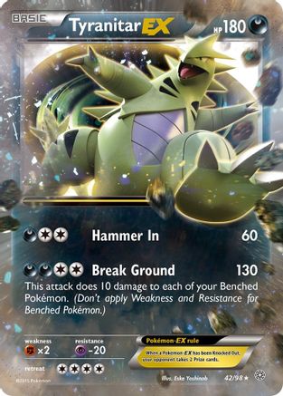 Tyranitar EX (42)/98 Ultra Rare Holofoil