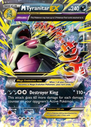 M Tyranitar EX (43)/98 Ultra Rare Holofoil