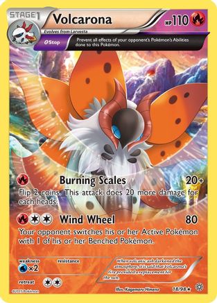Volcarona (18) (18)/98 Rare Reverse Holofoil