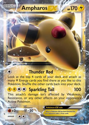 Ampharos EX (27)/98 Ultra Rare Holofoil