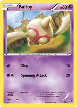 Baltoy (31) (31)/98 Common Reverse Holofoil