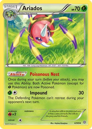 Ariados (6)/98 Uncommon Reverse Holofoil