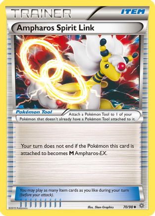 Ampharos Spirit Link (70)/98 Uncommon Reverse Holofoil