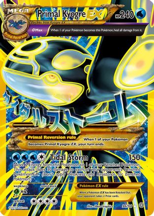 Primal Kyogre EX (Shiny Full Art) (96)/98 Ultra Rare Holofoil