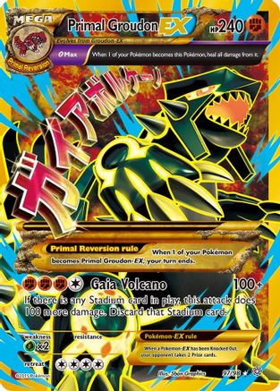 Primal Groudon EX (Shiny Full Art) (97)/98 Ultra Rare Holofoil
