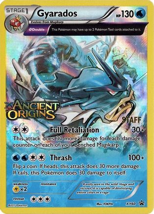 Gyarados - XY60 (Prerelease) [Staff] (XY60) Promo Holofoil