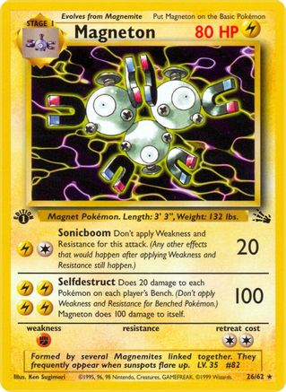 Magneton (26) (26)/62 Rare 1st Edition