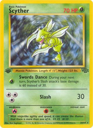 Scyther (26) (26)/64 Rare Unlimited