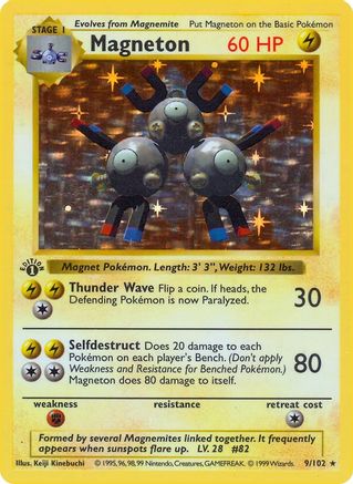 PKM - Magneton (9) Holo Rare 1st Edition Holofoil