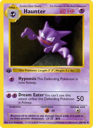PKM - Haunter (29) Uncommon 1st Edition