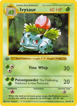 Ivysaur (30) Uncommon 1st Edition