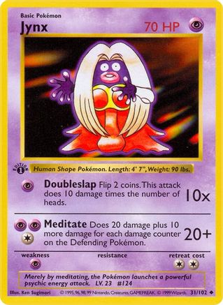 Jynx (31) Uncommon 1st Edition
