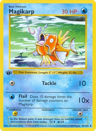 PKM - Magikarp (35) Uncommon 1st Edition