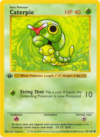 PKM - Caterpie (45) Common 1st Edition