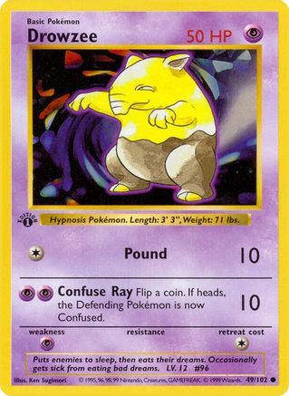 PKM - Drowzee (49) Common 1st Edition