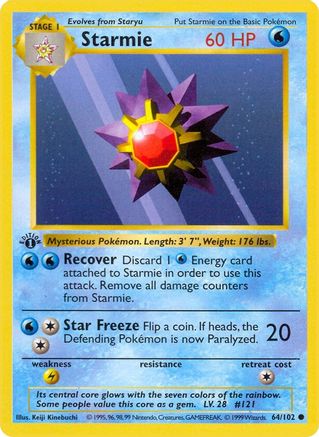 PKM - Starmie (64) Common 1st Edition