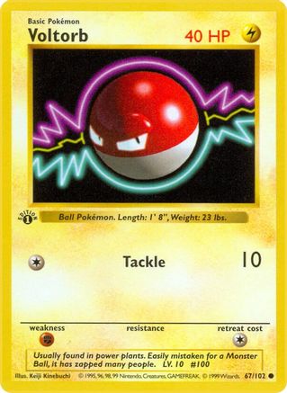 PKM - Voltorb (67) Common 1st Edition
