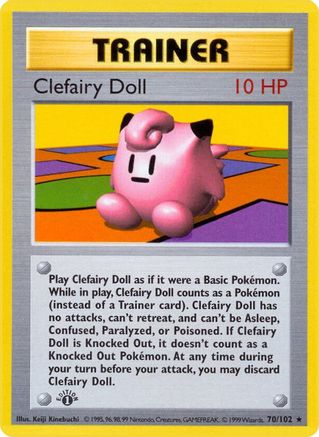 PKM - Clefairy Doll (70) Rare 1st Edition