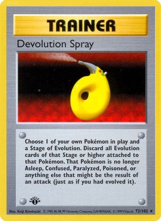 PKM - Devolution Spray (72) Rare 1st Edition