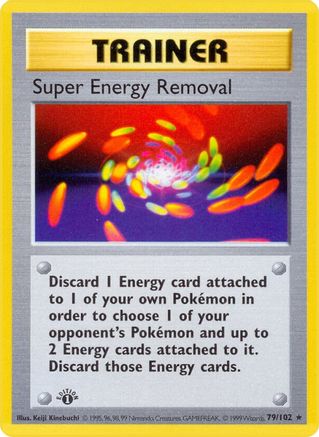 PKM - Super Energy Removal (79) Rare 1st Edition