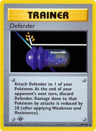 PKM - Defender (80) Uncommon 1st Edition
