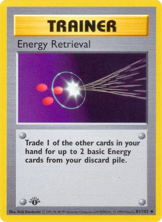 PKM - Energy Retrieval (81) Uncommon 1st Edition