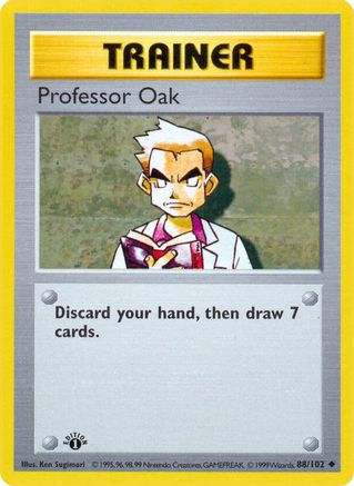 PKM - Professor Oak (88) Uncommon 1st Edition