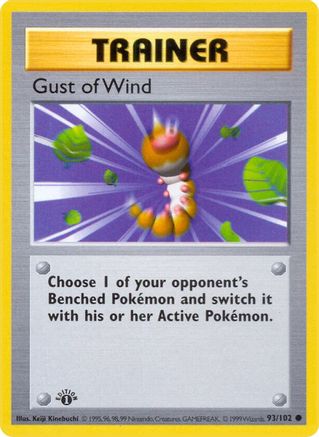 PKM - Gust of Wind (93) Common 1st Edition