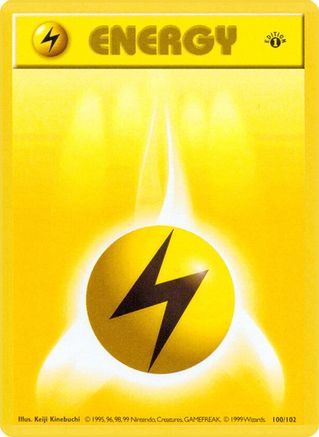 PKM - Lightning Energy (100) Common 1st Edition