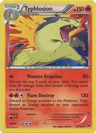 Typhlosion (20)/162 Holo Rare Holofoil