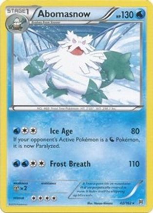 Abomasnow (40)/162 Rare Reverse Holofoil