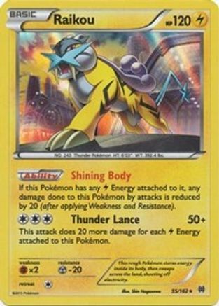 Raikou (55)/162 Holo Rare Holofoil